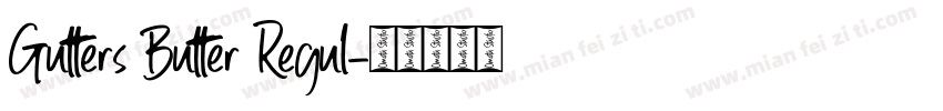 Gutters Butter Regul字体转换